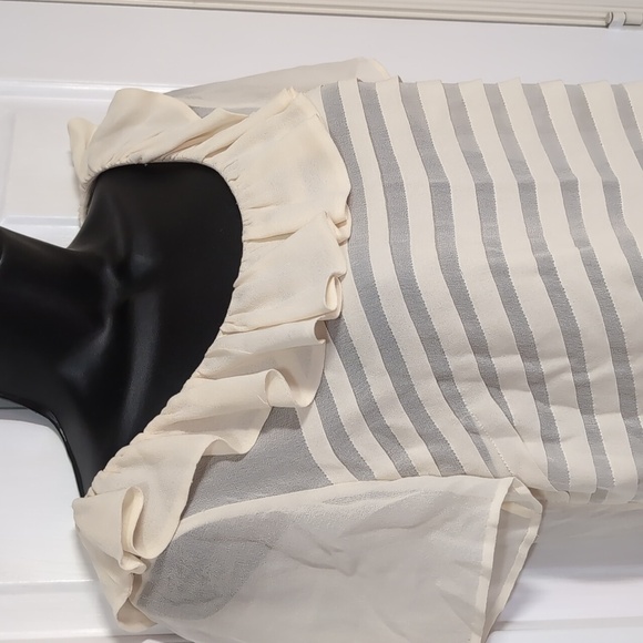 Wilfred Silk Blouse Sheer Size Med - Picture 2 of 9